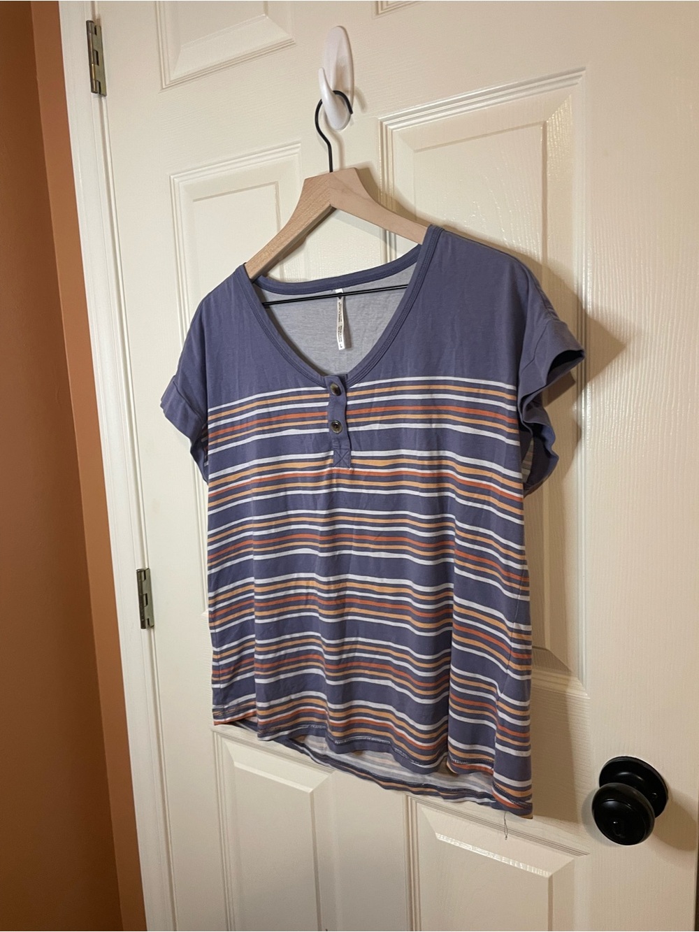 Kuhl Solstice Short Sleeve in Multi Stripe Size Large - Picture 4 of 10